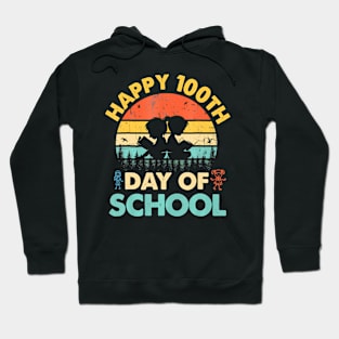 Happy 100Th Day Of School Teacher Reading Book Hoodie